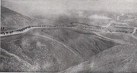 Marche de la 60e division britannique.