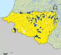 Candidat arrivé en tête au 2d&nbsp;tour par commune.  Emmanuel MacronMarine Le PenÉgalité