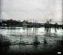 Crue de la Garonne en 1919 (hauteur 7,08&nbsp;m).