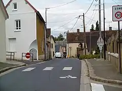 Arrivée à Villiers-le-Morhier en venant de St-Martin de Nigelles.