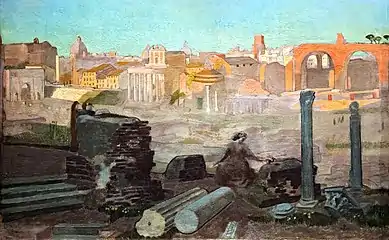 Vue du Forum, 1904, 45 × 71 cm, Huile sur toile, Paris, musée d'Orsay.