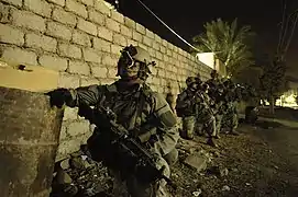 Soldats du 75e&nbsp;régiment de rangers en Irak en 2007.