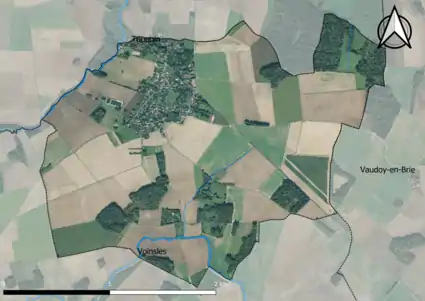 Carte orhophotogrammétrique de la commune.