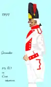 Grenadier du 81e&nbsp;régiment de ligne de 1791 à 1794