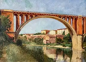 Les Remparts et le pont à Rabastens
