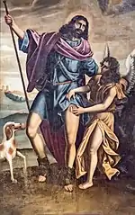 Saint Roch soigné par un ange