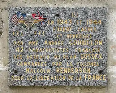 Plaque commémorative du no&nbsp;8 rue Tournefort à Paris