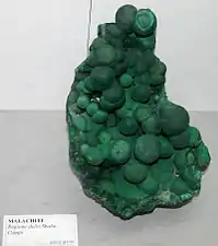 Bloc de malachite (Congo).