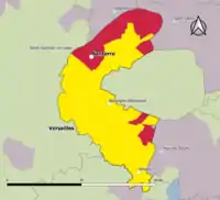 Candidat arrivé en tête au 1er&nbsp;tour par commune.  Emmanuel MacronJean-Luc Mélenchon