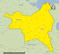 Candidat arrivé en tête au 2d&nbsp;tour par commune.  Emmanuel Macron