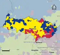 Candidat arrivé en tête au 1er&nbsp;tour par commune.  Emmanuel MacronMarine Le PenJean-Luc MélenchonÉric Zemmour