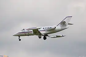 La Corvette immatriculé F-GILM en 2008 alors aux couleurs d'Airbus.