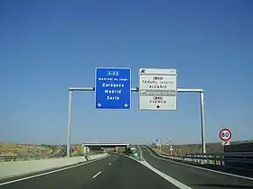 Image illustrative de l’article Autoroute A-23 (Espagne)