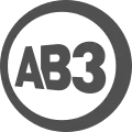 Logo d'AB3 depuis le 2 février 2015