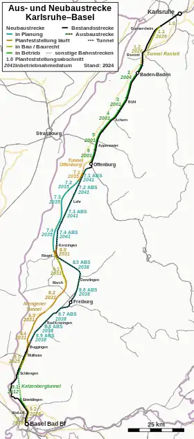 Image illustrative de l’article LGV Karlsruhe–Bâle
