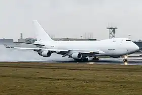 Le Boeing 747 photographié à l'aéroport de Maastricht-Aix-la-Chapelle 5 jours avant la catastrophe.