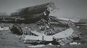 L'épave du vol 782 après l'accident.