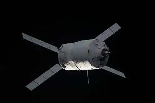 ATV-3 en approche de la Station Spatiale Internationale.