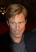 Aaron Eckhart à la première du film The Dark Knight à Barcelone le 23 juillet 2008