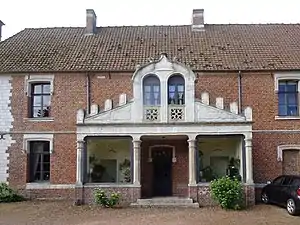 Vestiges de l'abbaye vue du parc.