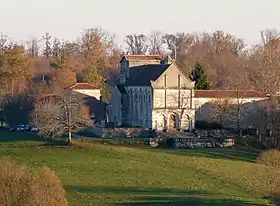 L'abbaye vue de l'ouest.
