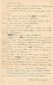 Manuscrit de Abel Hermant