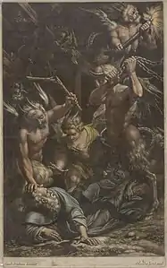 9. Abraham Bloteling d'après Camillo Procaccini, Tentation de saint Antoine, 1665-1690.