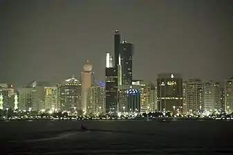 Panorama urbain d'Abou Dabi