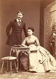 Achille Murat (1847-1895) et son épouse Salomé Davidovna Dadiani (1848-1913)