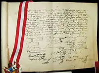 Acte d'indépendence du Pérou.