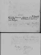 Acte de décès (1850).