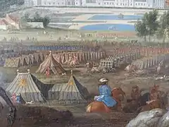 Pavillons de guerre de Louis XIV à Fontainbleau (XVIIe siècle).