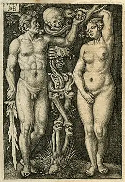 1. Adam et Ève, 1543, cat. Bartsch 6.