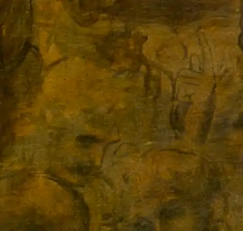 un personnage montre le ciel du doigt.