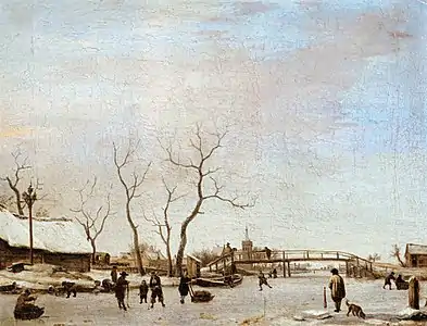 Canal gelé (1668 ?)Musée du Louvre.