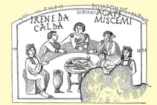 Poisson des Agapes catacombes saints Pierre et Marcellin (it).