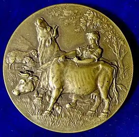 Médaille du mérite agricole, bronze, 50&nbsp;mm, avers.