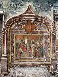 Station 1, du Chemin de croix Jésus est condamné à être crucifié.