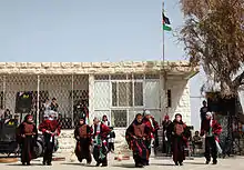 Jeunes palestiniennes de l'école Al Shioukh, lors de célébrations à Hébron, 2011.