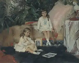 Boris et Cyrille Vladimirovitch, enfants du grand-duc Vladimir, 1881, Rybinsk, musée de Rybinsk&nbsp;(ru).