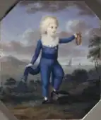 Albert-Louis de Naples et de Sicile (1792-1798), miniature de peintre inconnu.