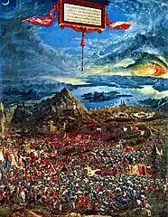 Albrecht Altdorfer, La Bataille d'Issos, 1529