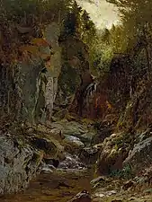 The Flume, Opalescent River, Adirondacks, vers 1875, Smithsonian American Art Museum