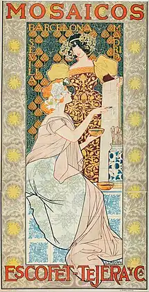 Panneaux en céramiques (1900).