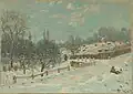 Alfred Sisley :Route de Louveciennes effet de neige, 1874, collection Hasso Plattner.