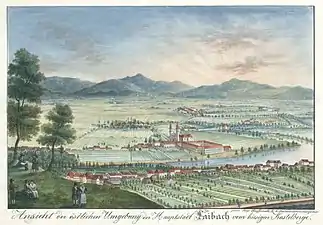 Ljubljana, vers 1821.