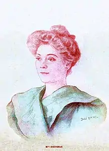 Portrait d'Amélie Diéterle, publié dans La Revue théâtrale, no&nbsp;5, décembre 1902.