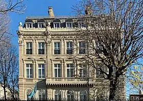 Vue de la mission diplomatique