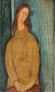 Amedeo Modigliani, Jeanne Hébuterne au chandail jaune (1919), Kurashiki, musée d'Art Ōhara.