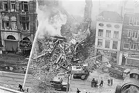 L'incendie vu depuis Rokin